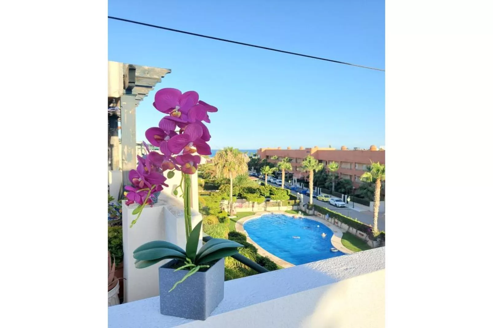 CT 351 AL - Faro's Atico Duplex con piscina privada - Vera Playa-View in summer