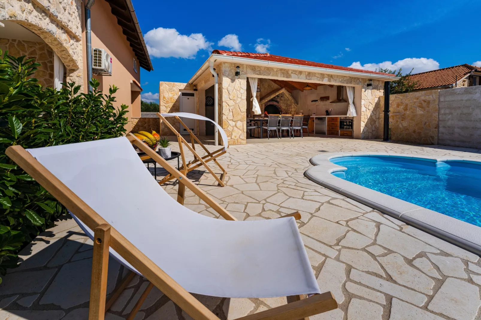 Holiday home Briscola-Terrasse / balcon