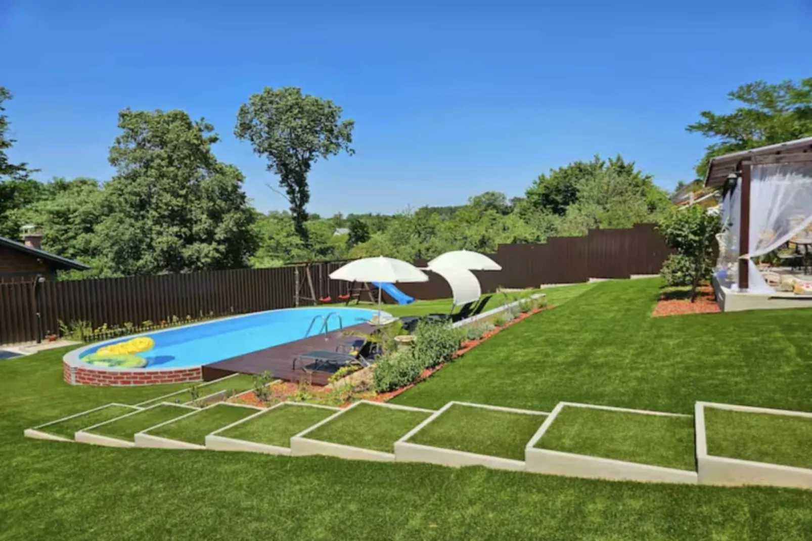 Luxury Pool Villa Aurora - Four Bedroom Villa with the Pool-Garten Sommer