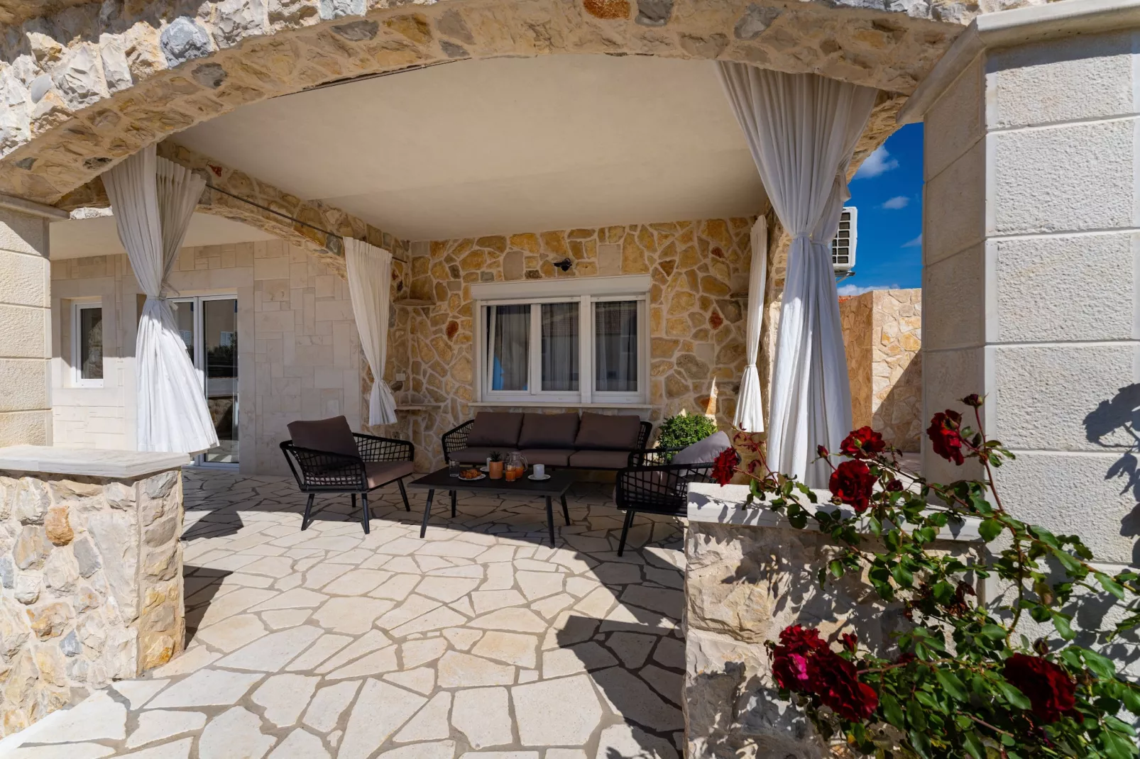 Holiday home Briscola-Terrasse / balcon