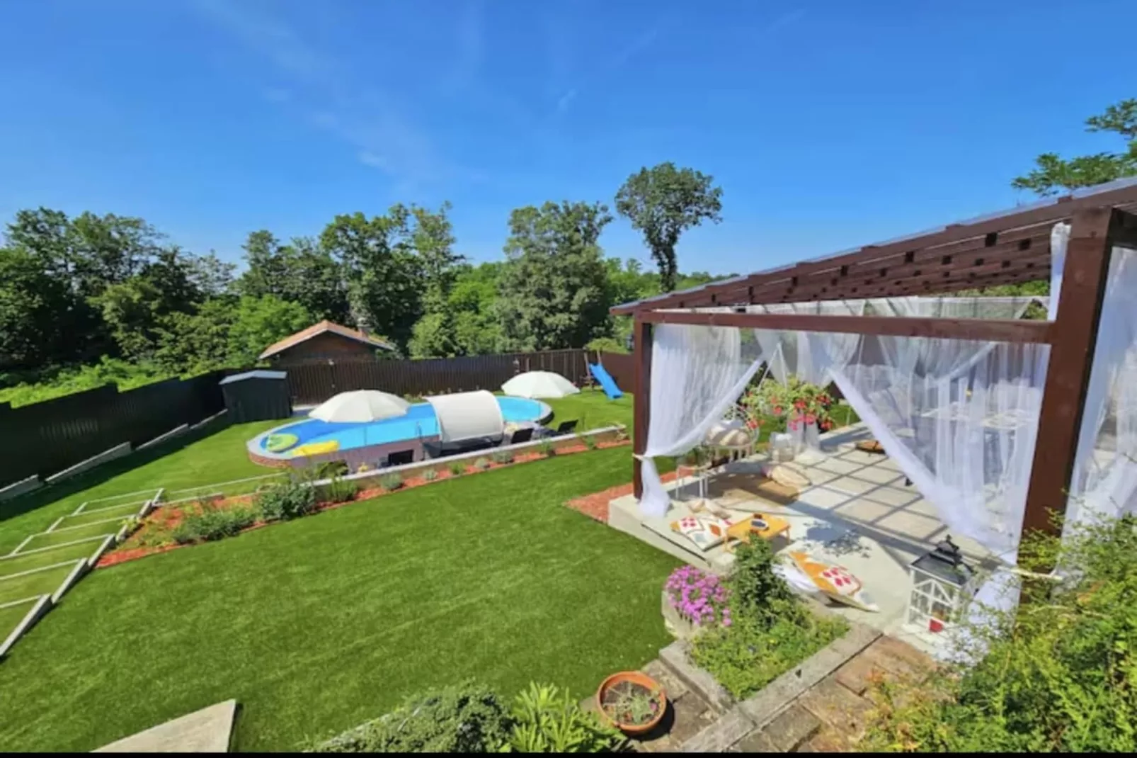 Luxury Pool Villa Aurora - Four Bedroom Villa with the Pool-Garten Sommer