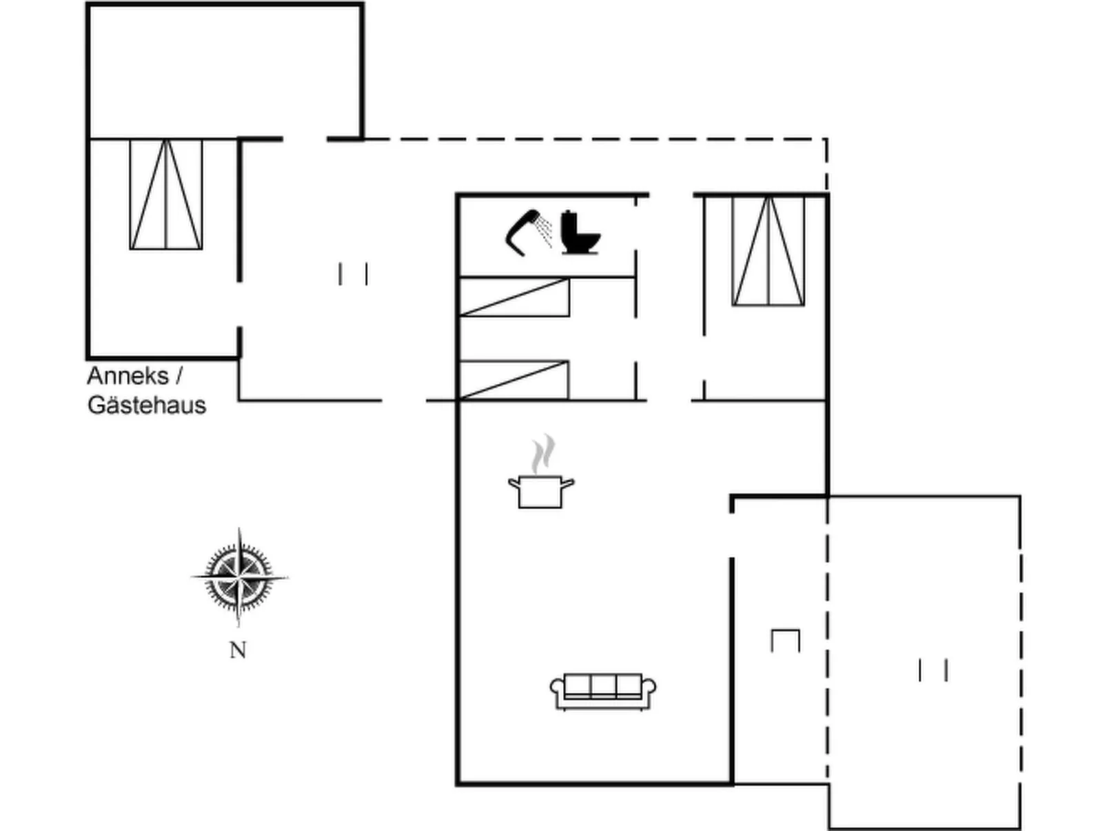 "Gunhil" - 200m from the sea-Inside