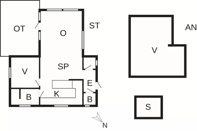 Charmant chalet au bord du lac avec sauna-Plan