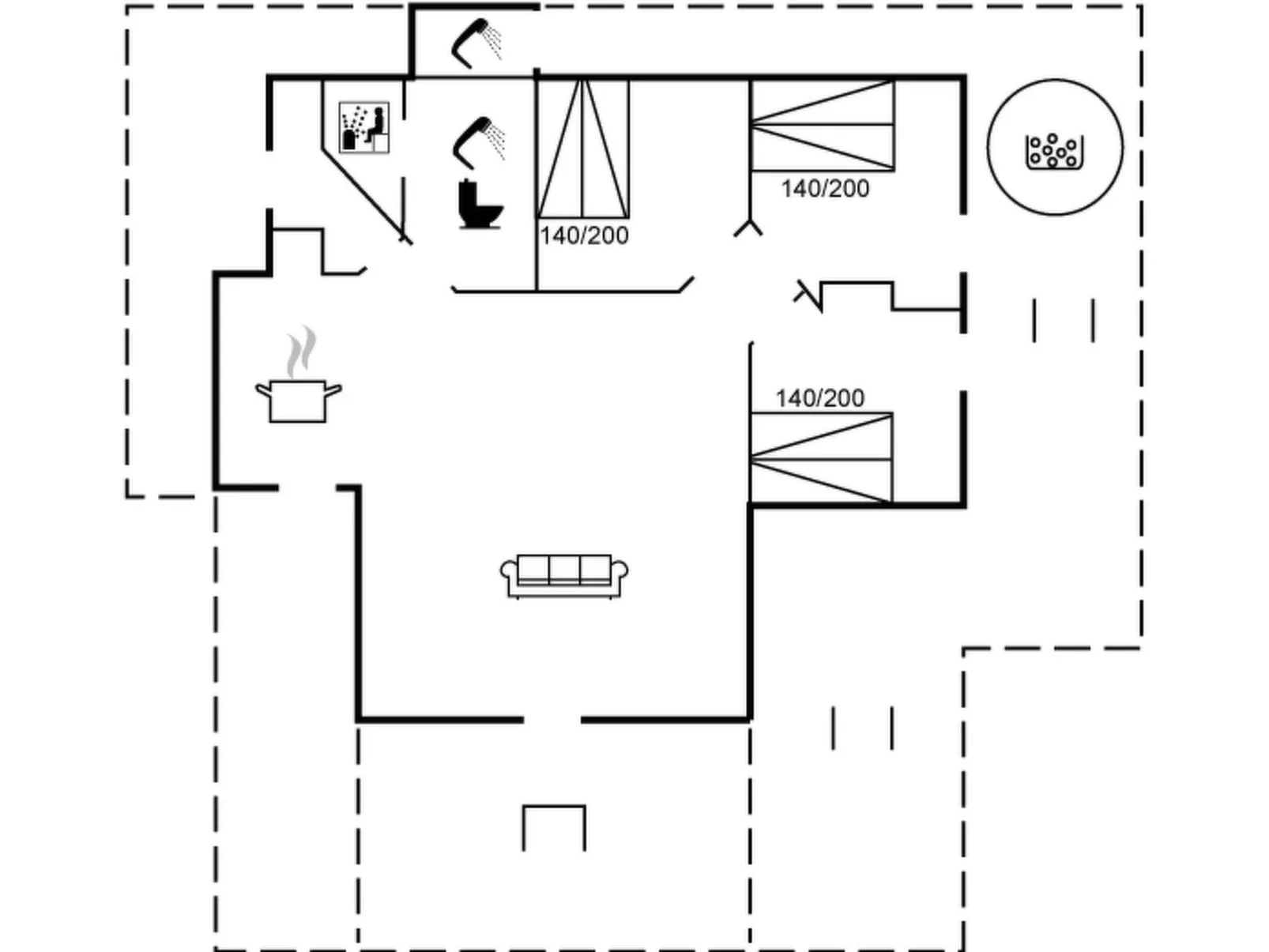 "Gubbe" - 500m from the sea-Inside