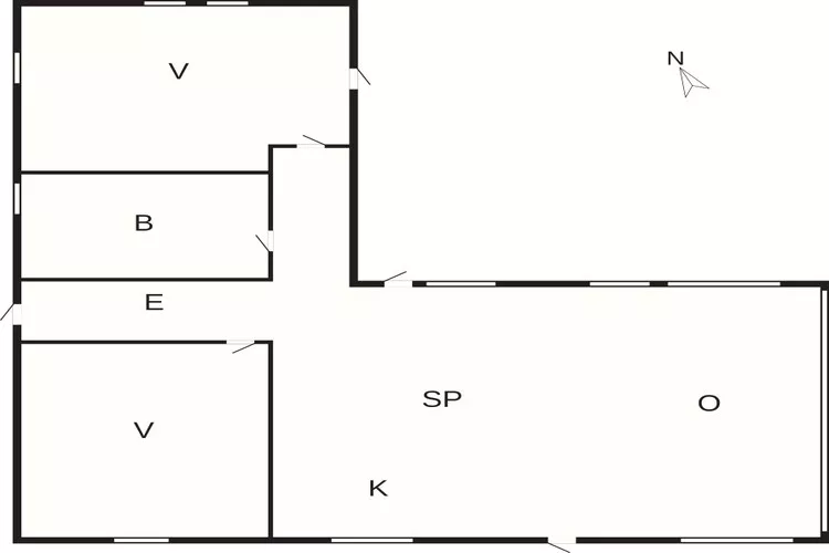 5 star holiday home in Hals-Floor plan