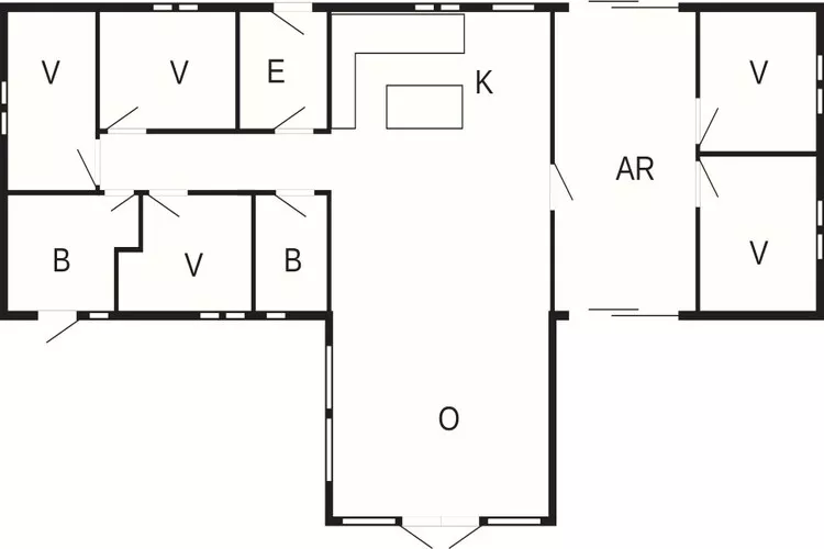 5 star holiday home in Ansager-Floor plan