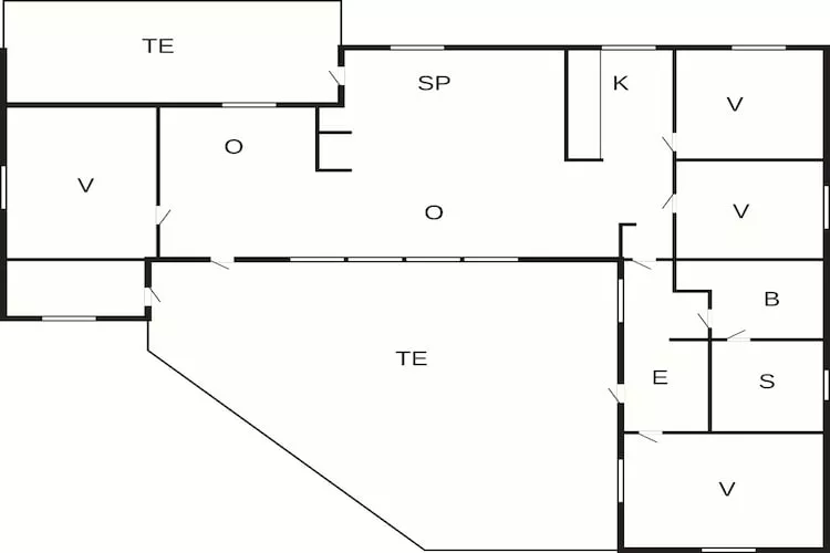 4 Sterne Ferienhaus in BY KYRKBY - Grundriss