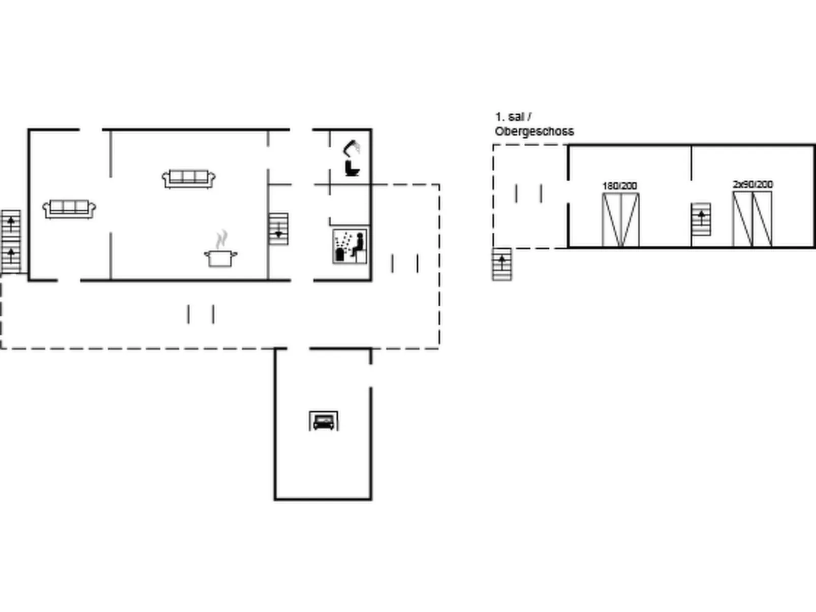 "Susan" - 20m from the sea-Drinnen