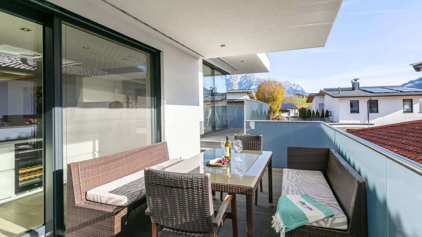 Alpin Chalet ARTE-Terrasse/Balkon