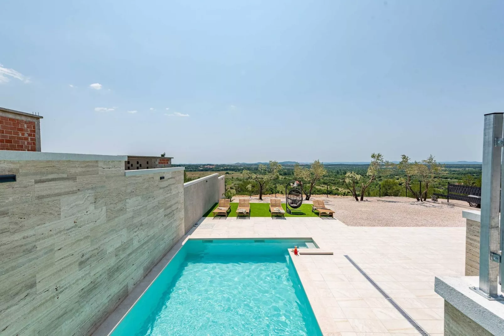 Villa Pezer with heated pool & sauna-Piscine