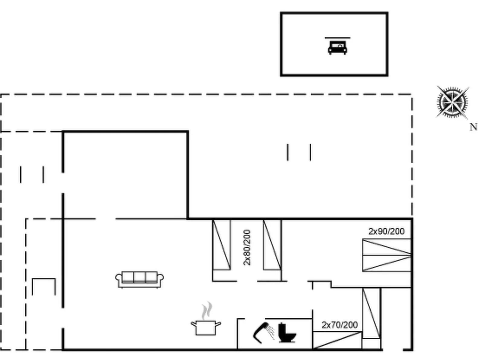 "Knud" - 2.5km from the sea-Inside