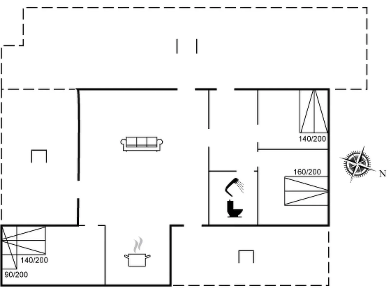 "Ara" - 1.4km from the sea-Dedans