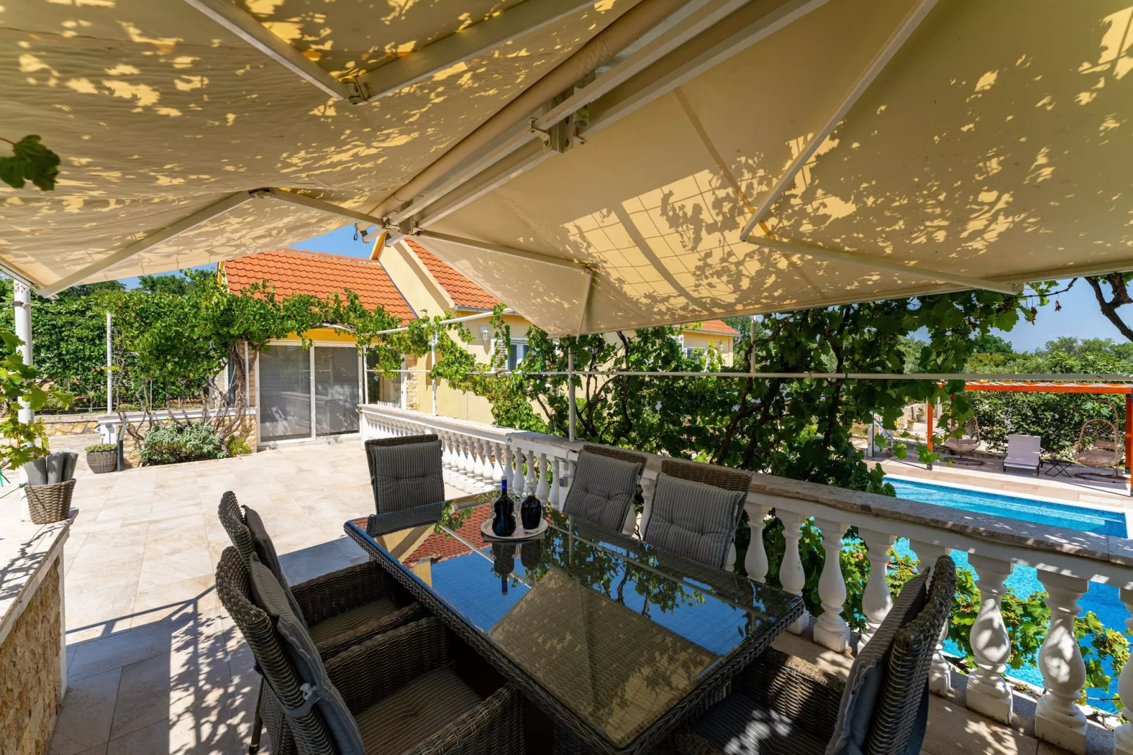 Villa Sucic with private pool-Terrasse/Balkon