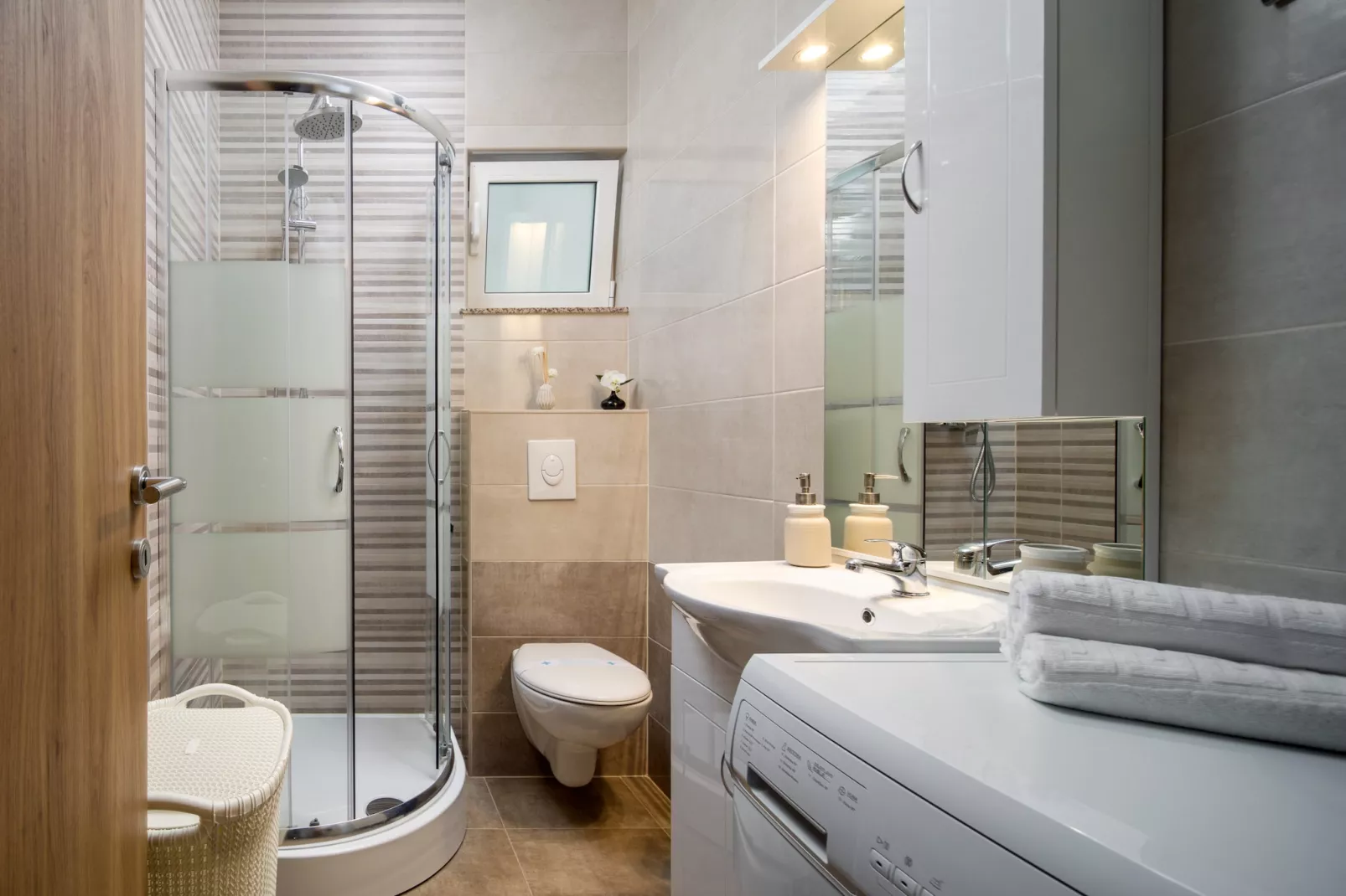 Villa Olea with private heated pool-Salle de bain