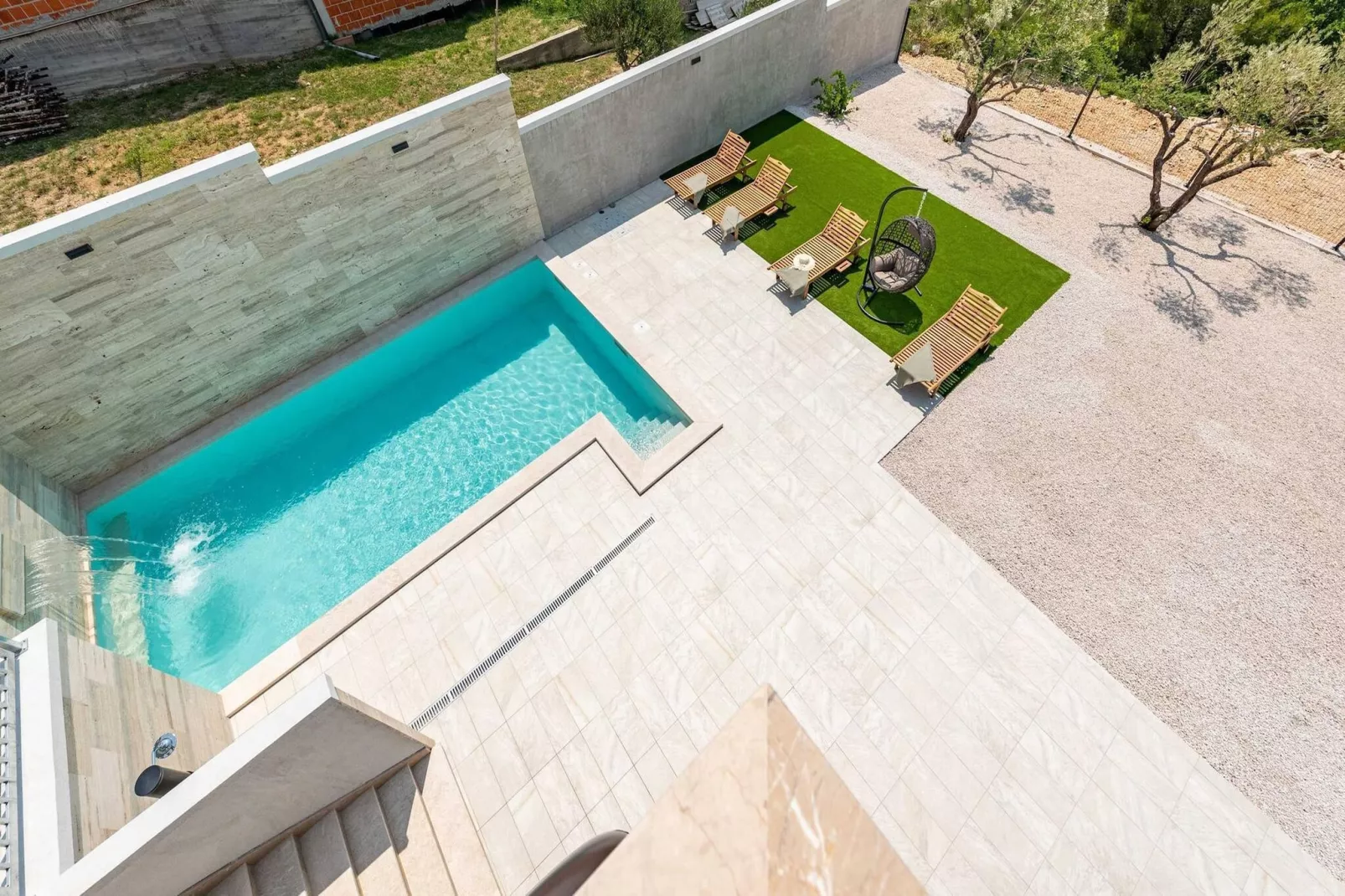 Villa Pezer with heated pool & sauna-Piscine