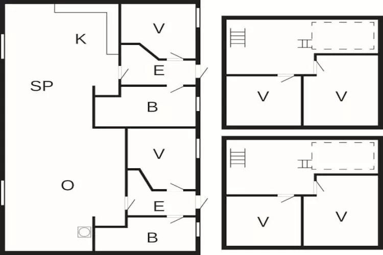 14 person holiday home on a holiday park in Blåvand - Floor plan