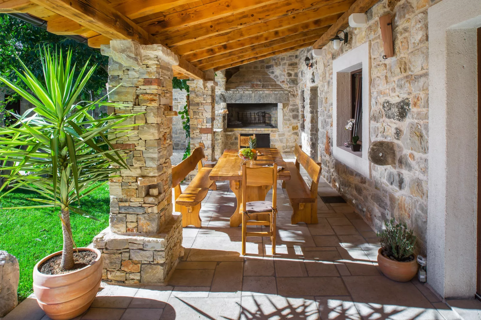 Villa Olea with private heated pool-Terrasse / balcon