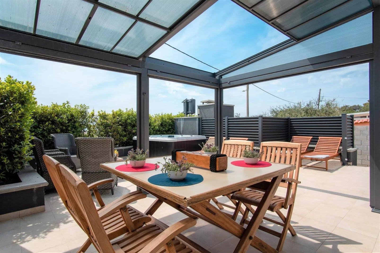 Beach house Festini-Terrace balcony