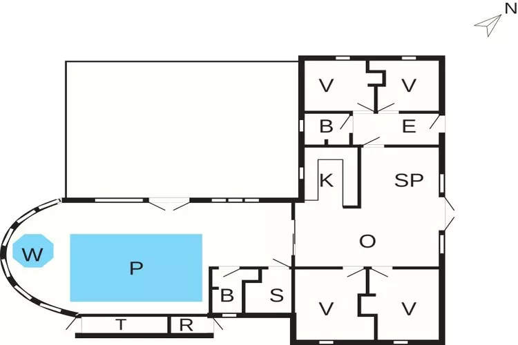 Maison de vacances pour 10 a Ringkøbing-Plan