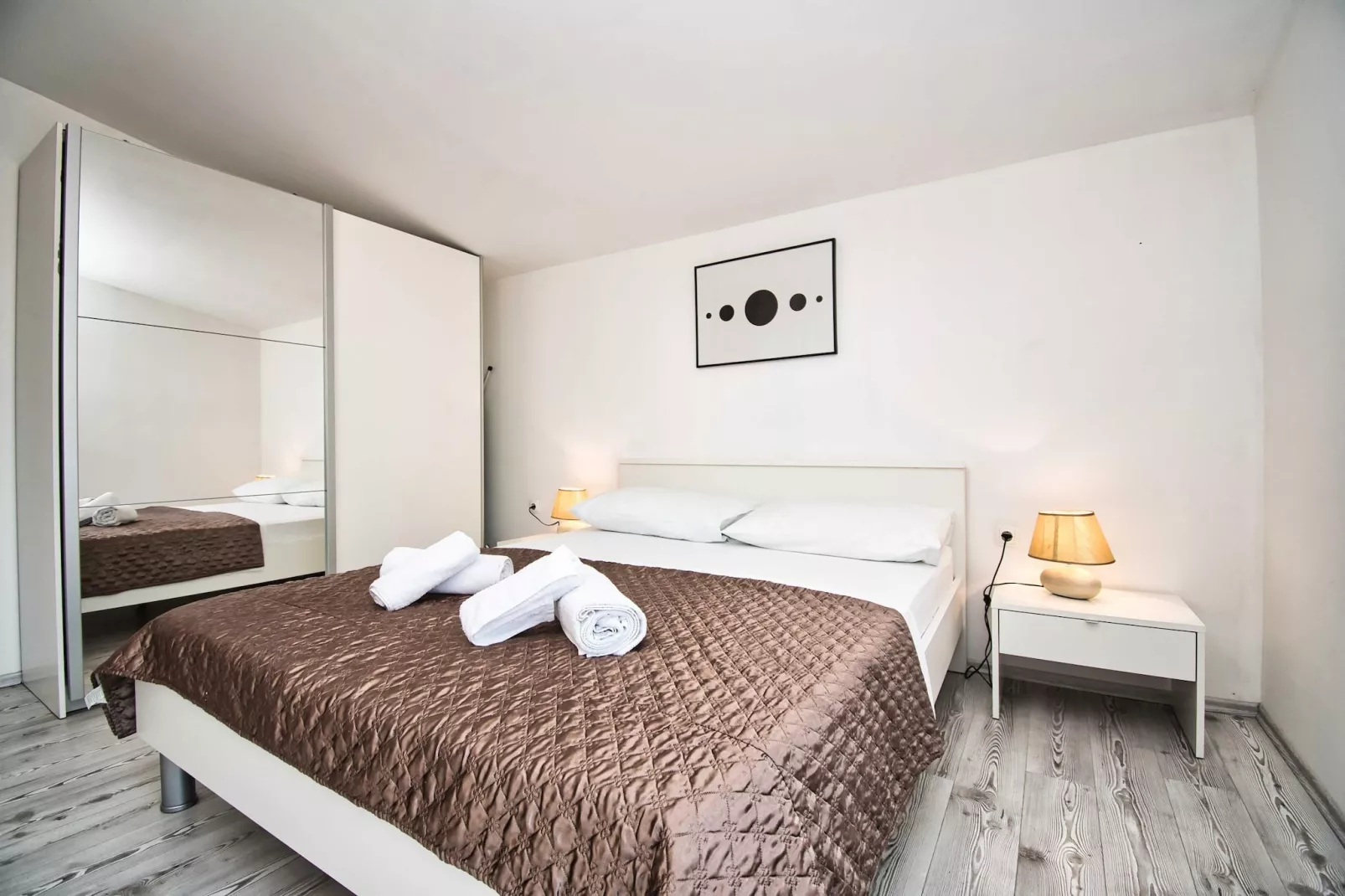 Apartment Visocane with private pool-Schlafzimmer