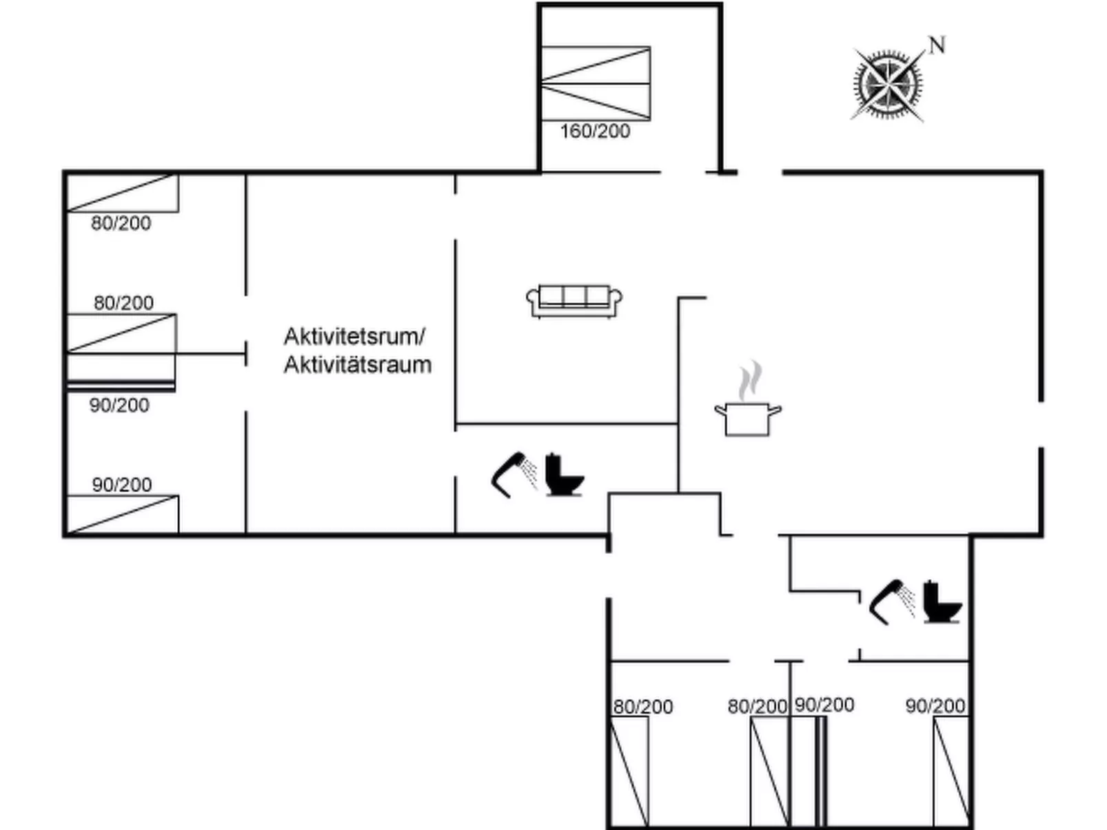 "Grep" - 800m from the sea-Drinnen