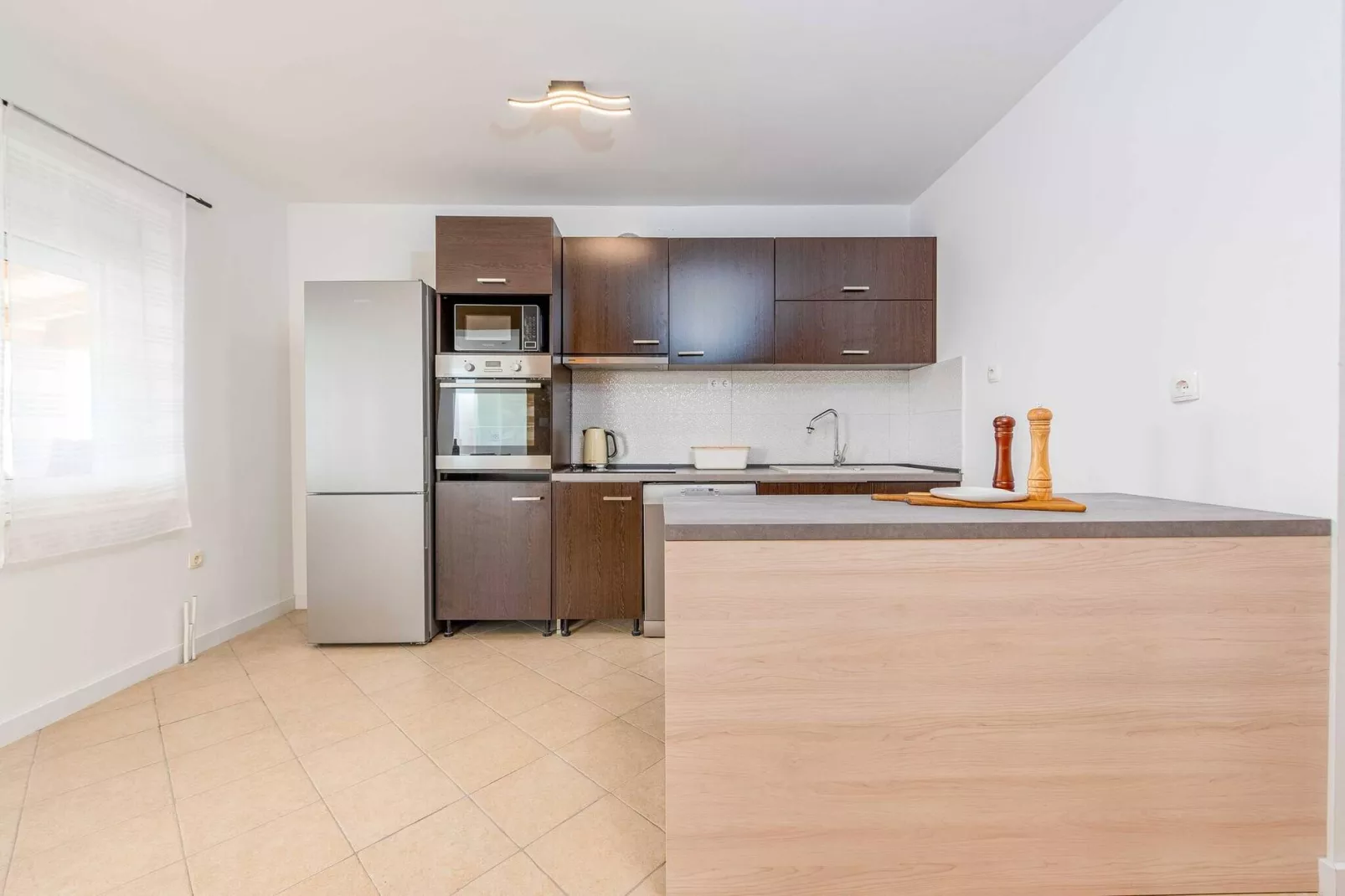 Villa Pezer with heated pool & sauna-Cuisine