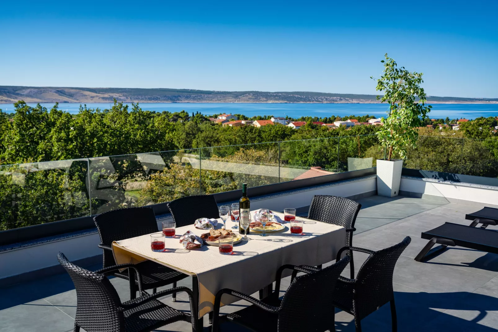 Sea view Villa Senti-Terrasse / balcon