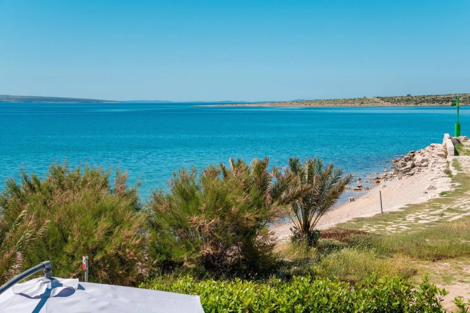 Beach house Festini-View in summer