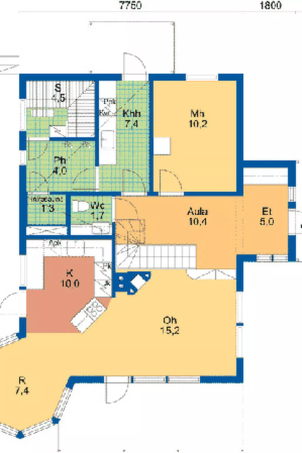 Villa merituuli-Dedans