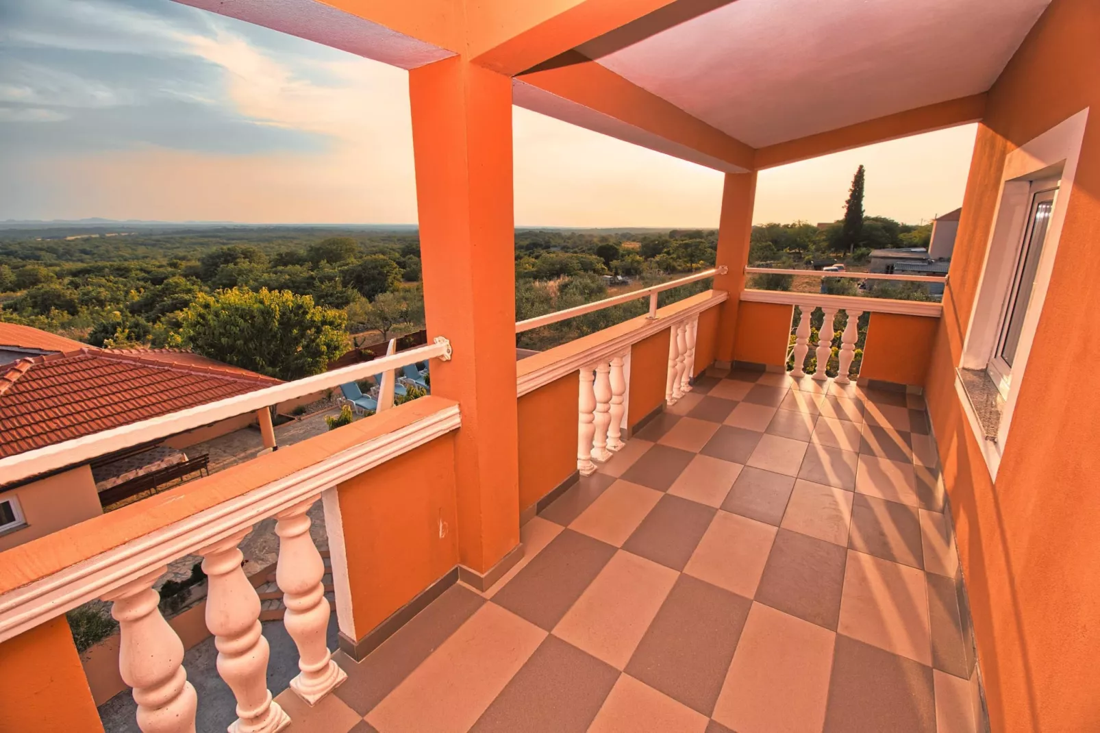 Apartment Visocane with private pool-Terrasse/Balkon