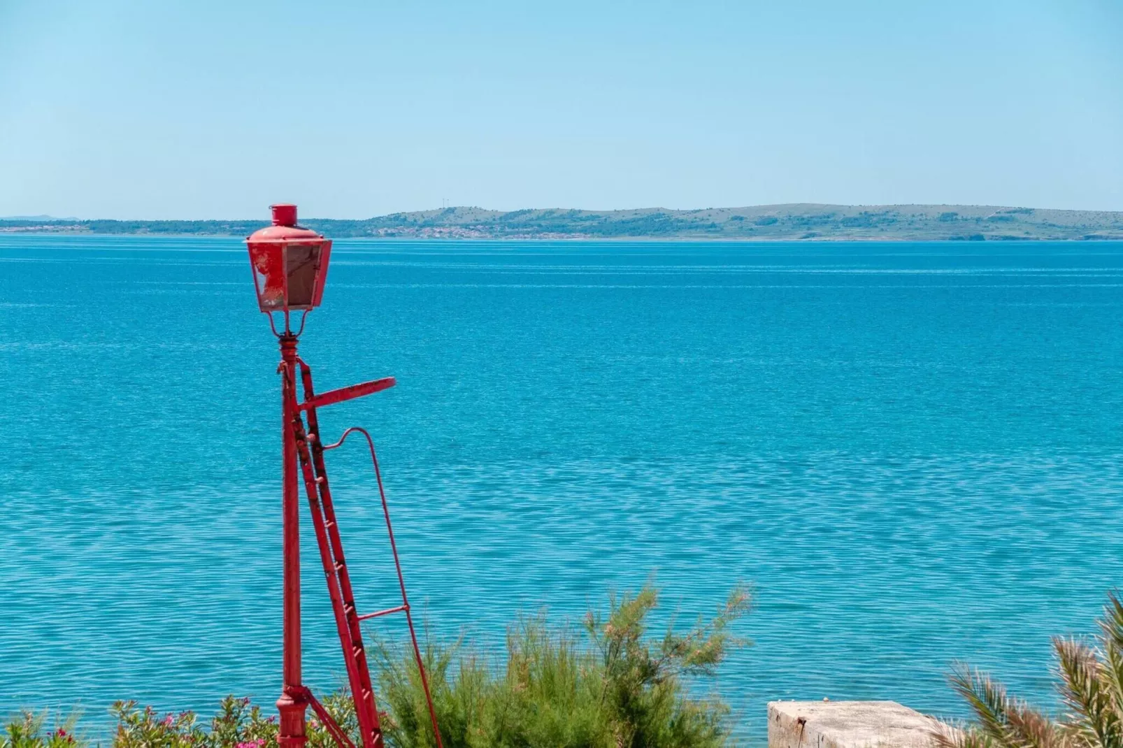 Beach house Festini-View in summer