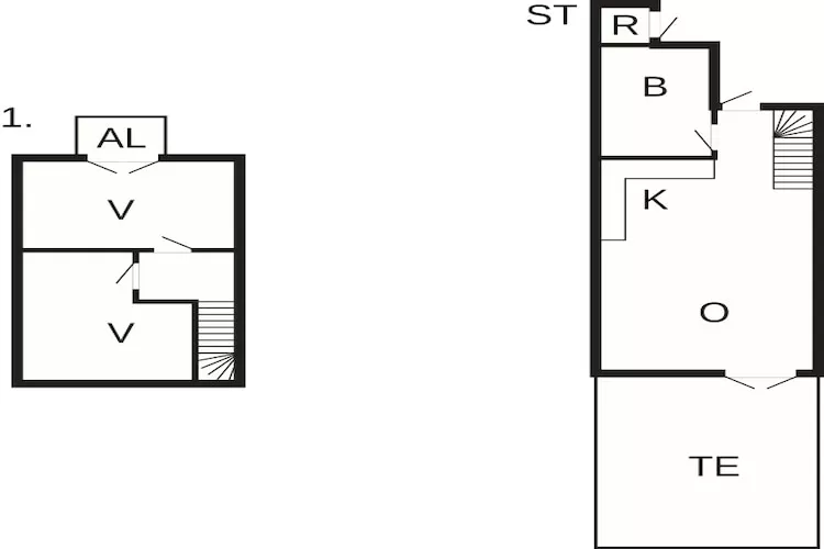 3 rooms app.,2stories,bay view,PLUS-Floor plan