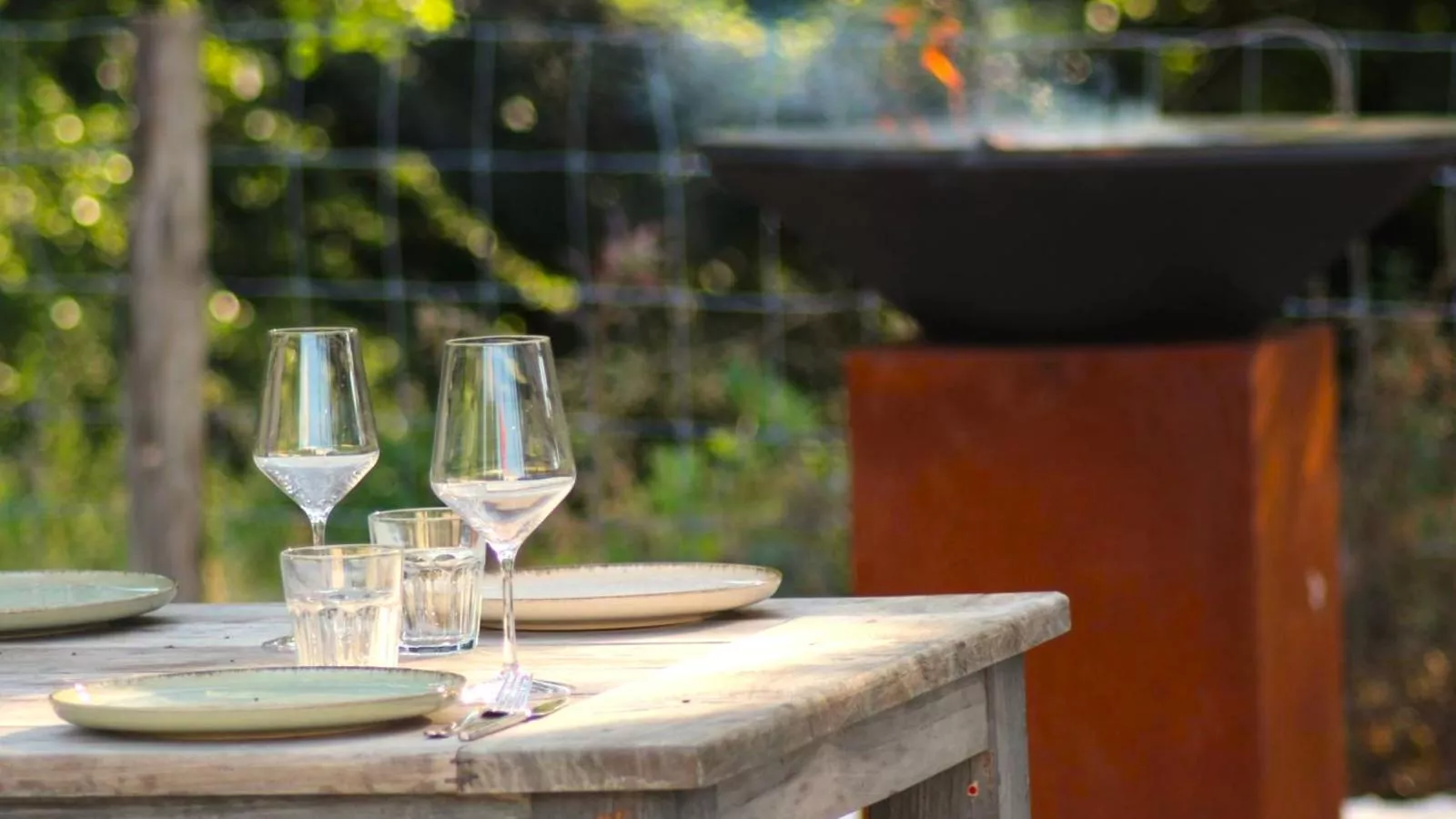 Le Moulin de Lachalade-Terrasse/Balkon