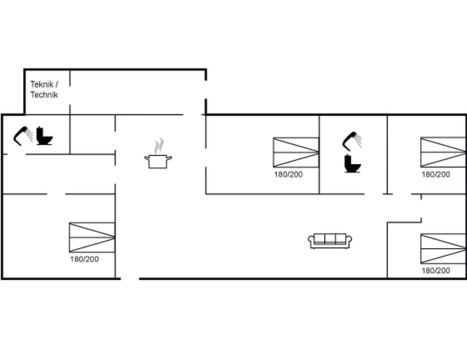 "Ilsebeth" - 400m from the sea-Inside
