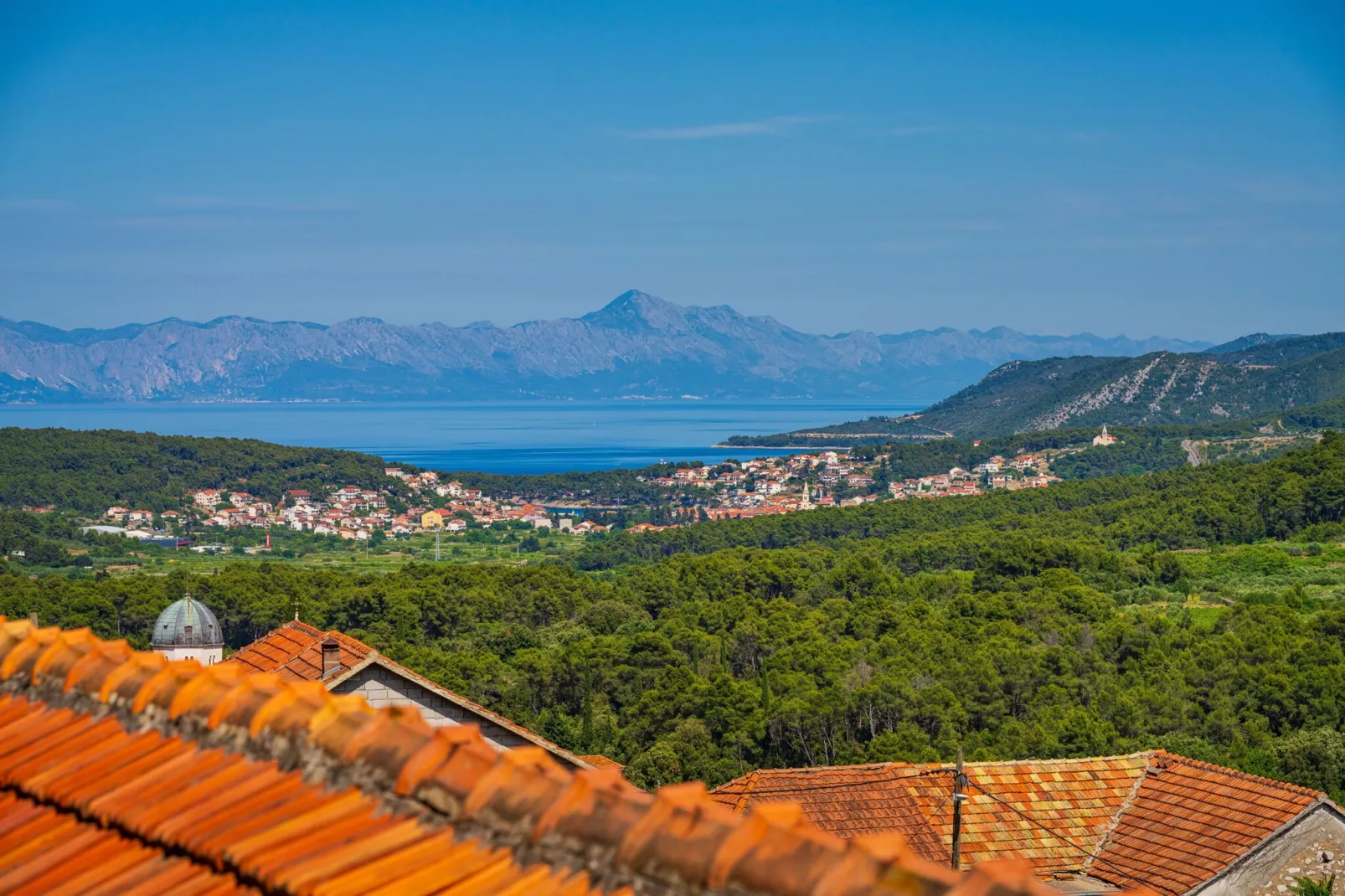 Sea view Villa Amaria-View in summer