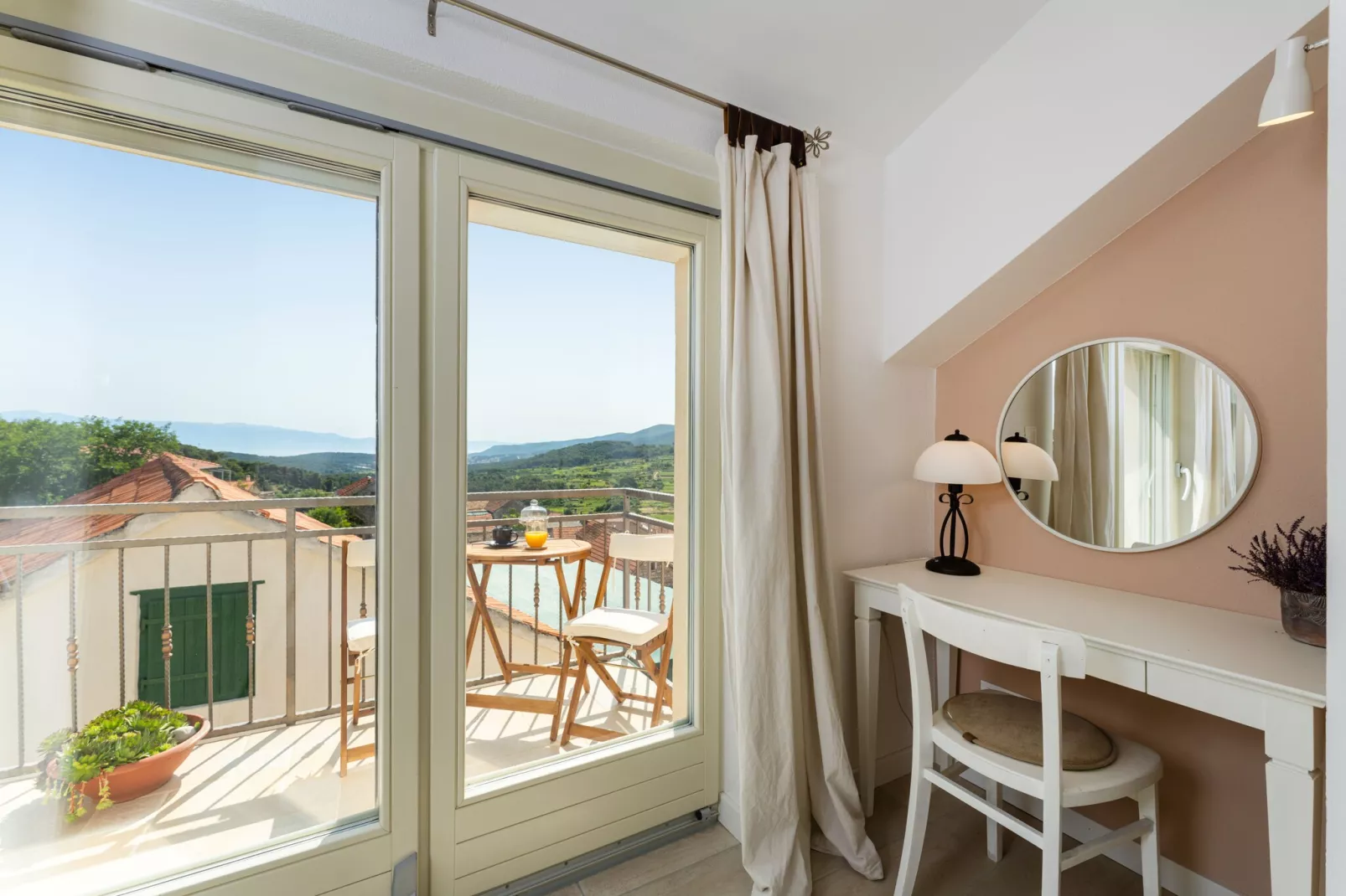 Sea view Villa Amaria-View in summer