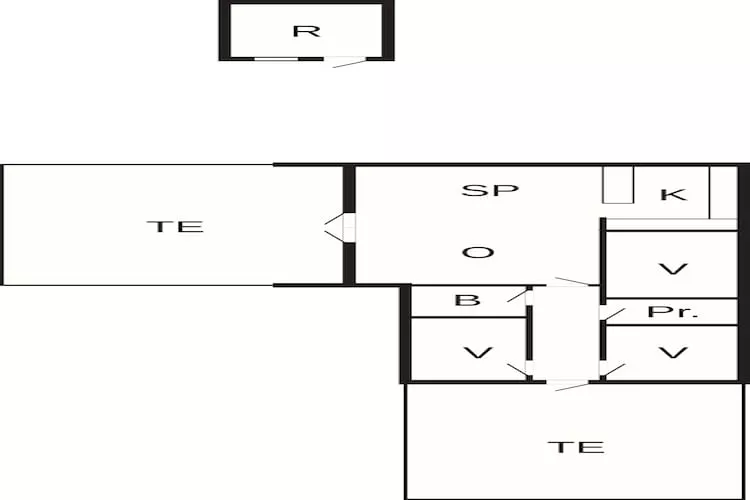 Tranquil Thatched Cottage on Romo-By Traum-Floor plan