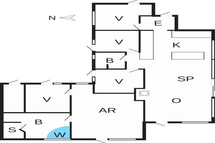 9 person holiday home in Hals-By Traum-Floor plan