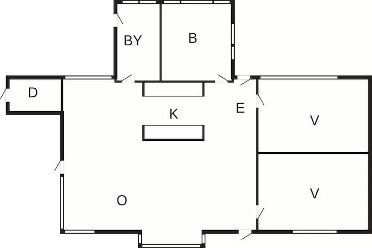 4 person holiday home in Glesborg-By Traum-Floor plan
