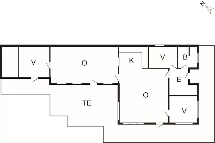Cozy Summer House Near Ore Strand-Floor plan