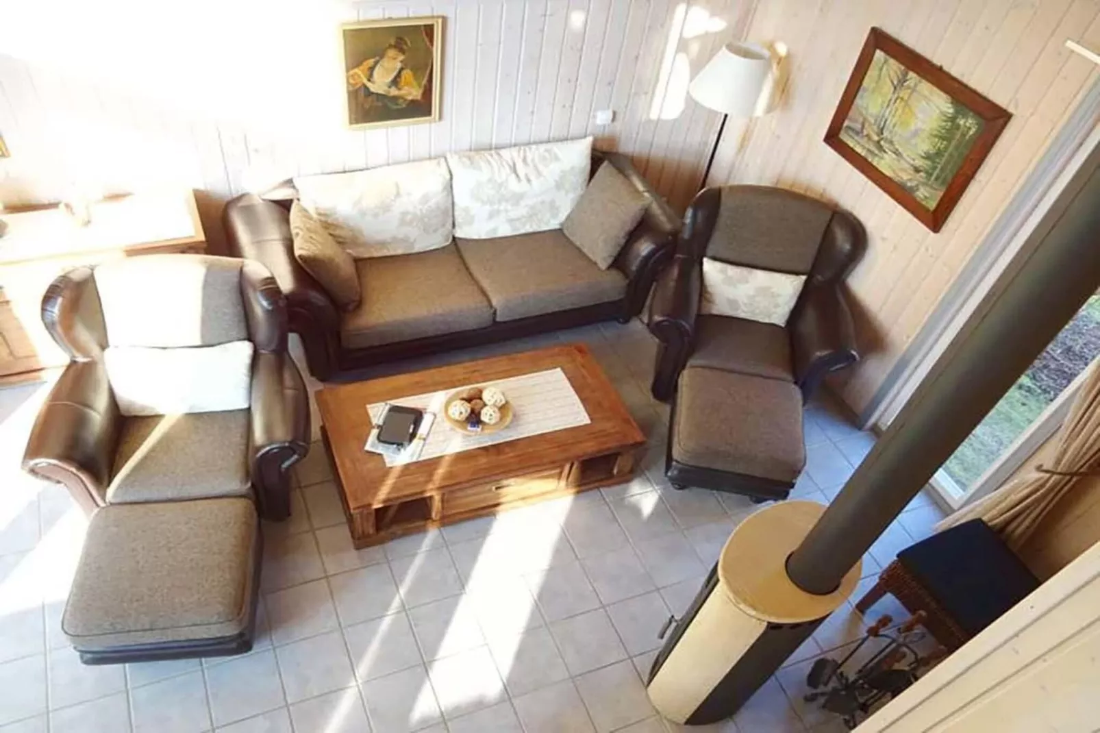 FH Wildgans Comfort mit Sauna & Kaminofen 81 qm 128-Wohnzimmer