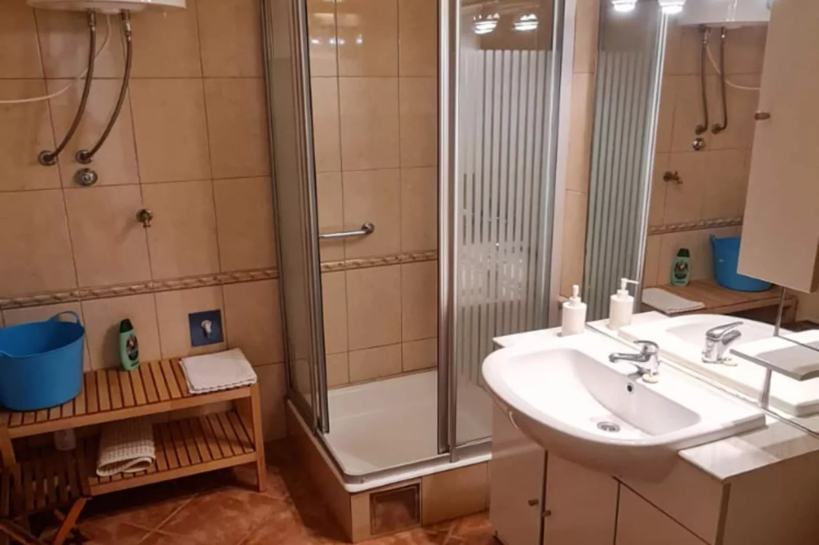 Apartments Stiniva Hvar - One Bedroom Apartment With Terrace (A1)-Bathroom