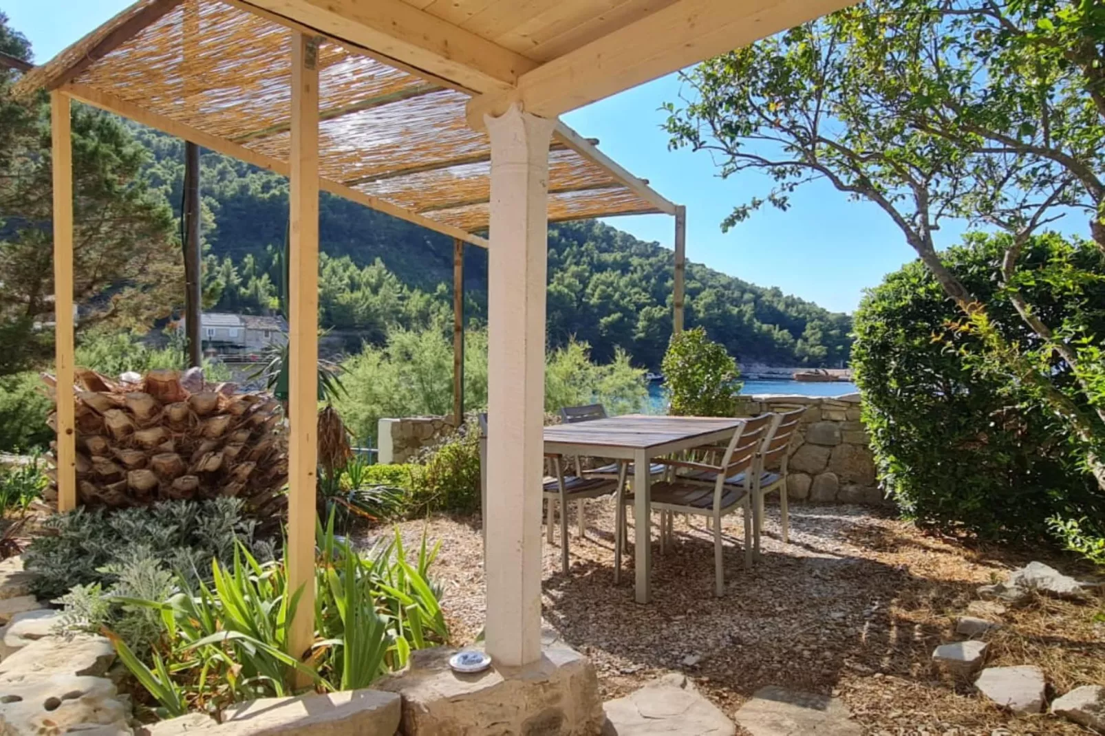 Apartments Stiniva Hvar - One Bedroom Apartment With Terrace (A1)-Terrace