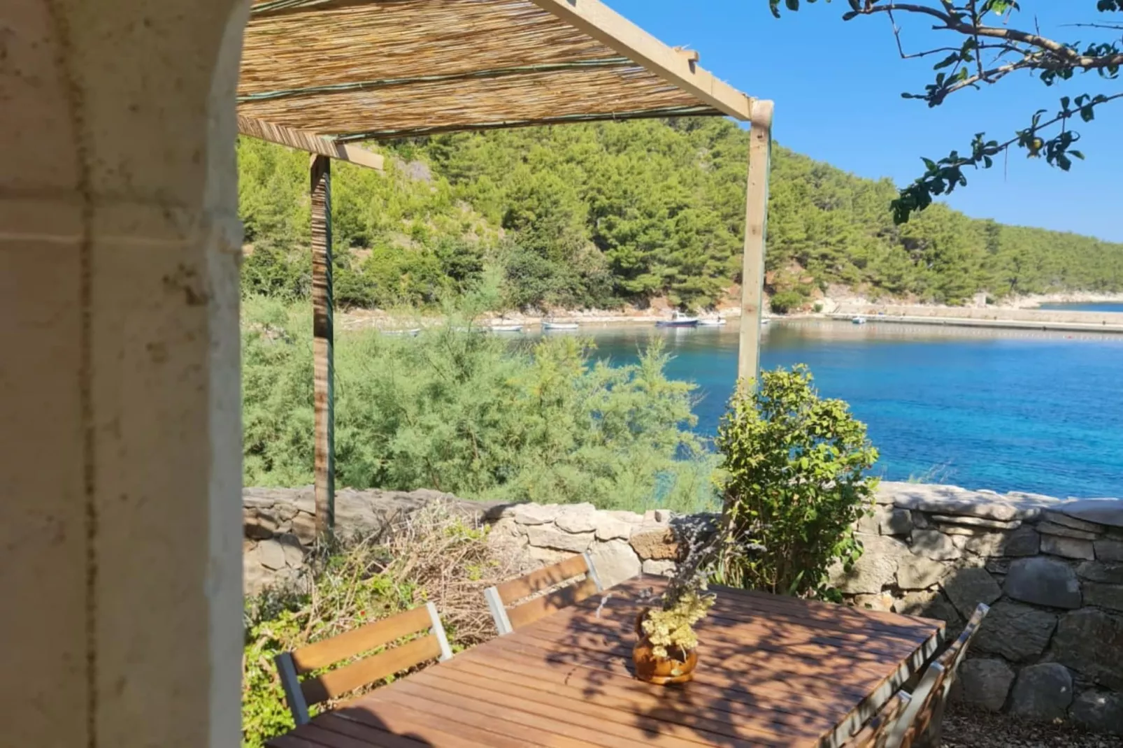 Apartments Stiniva Hvar - One Bedroom Apartment With Terrace (A1)-Terrace