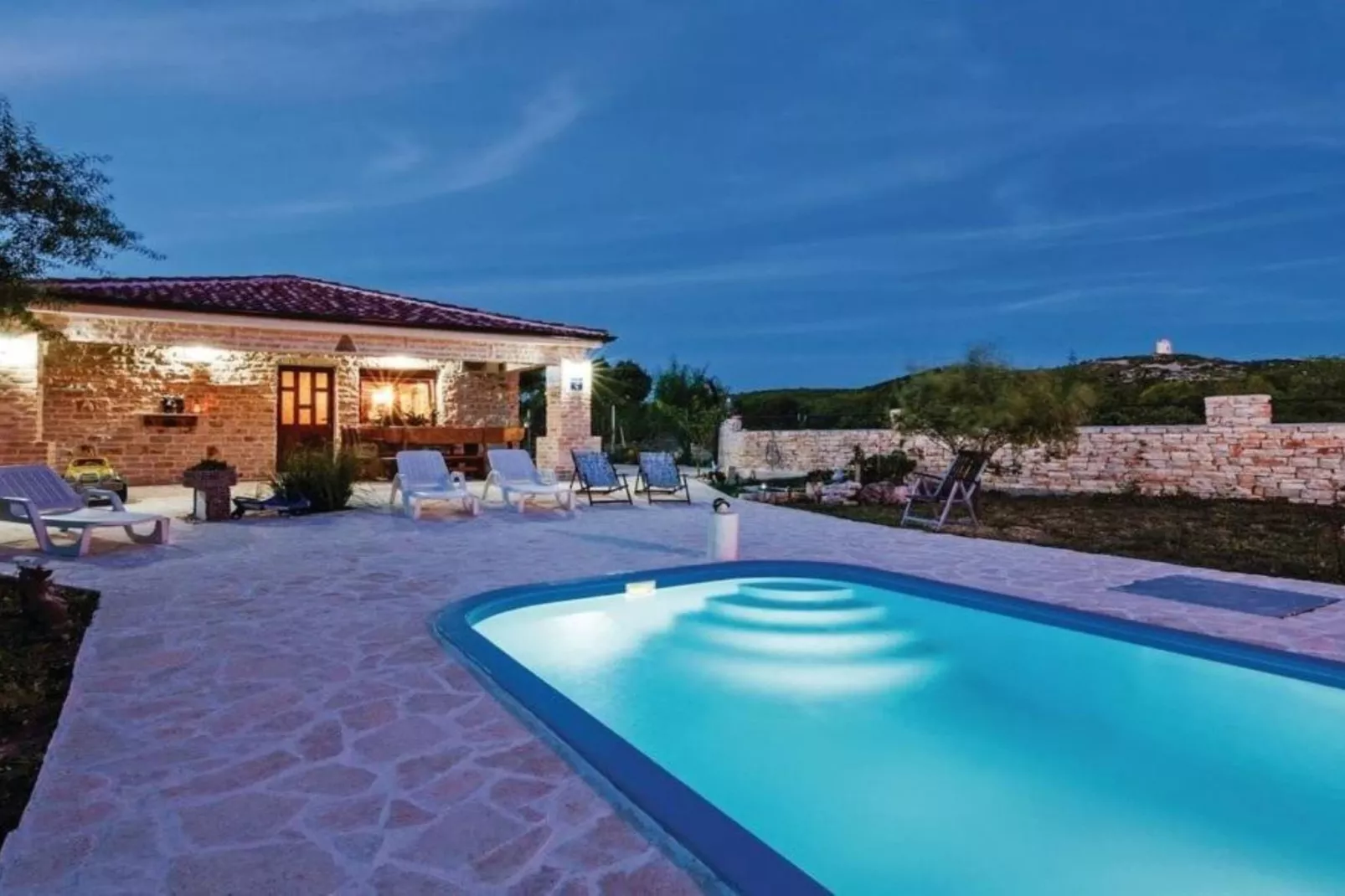 Holiday House Šimun - Three bedroom Holiday house with pool-Piscine