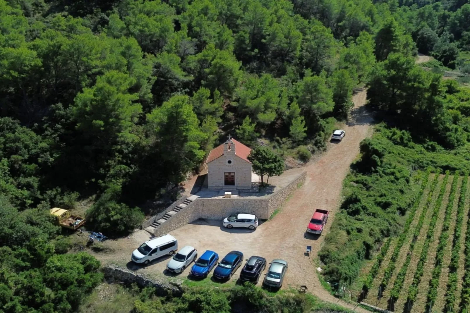 Apartments Stiniva Hvar - Studio Apartment With Terrace (A2)-Outdoor