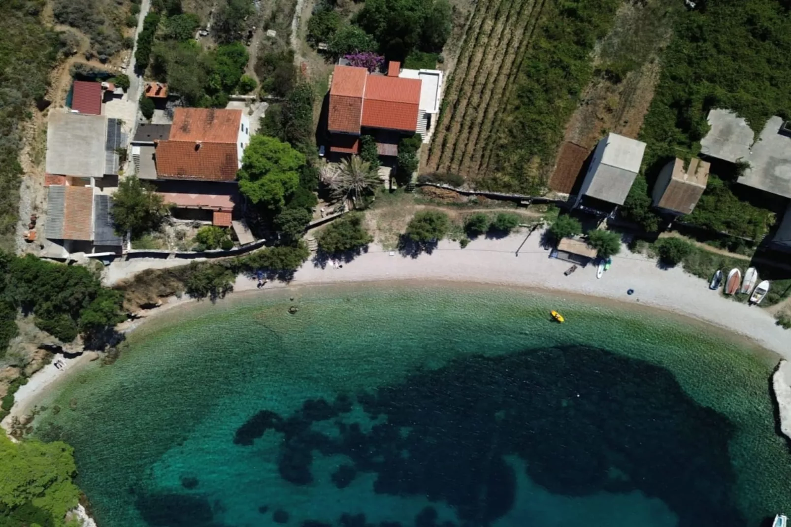 Apartments Stiniva Hvar - Studio Apartment With Terrace (A2)-Outdoor