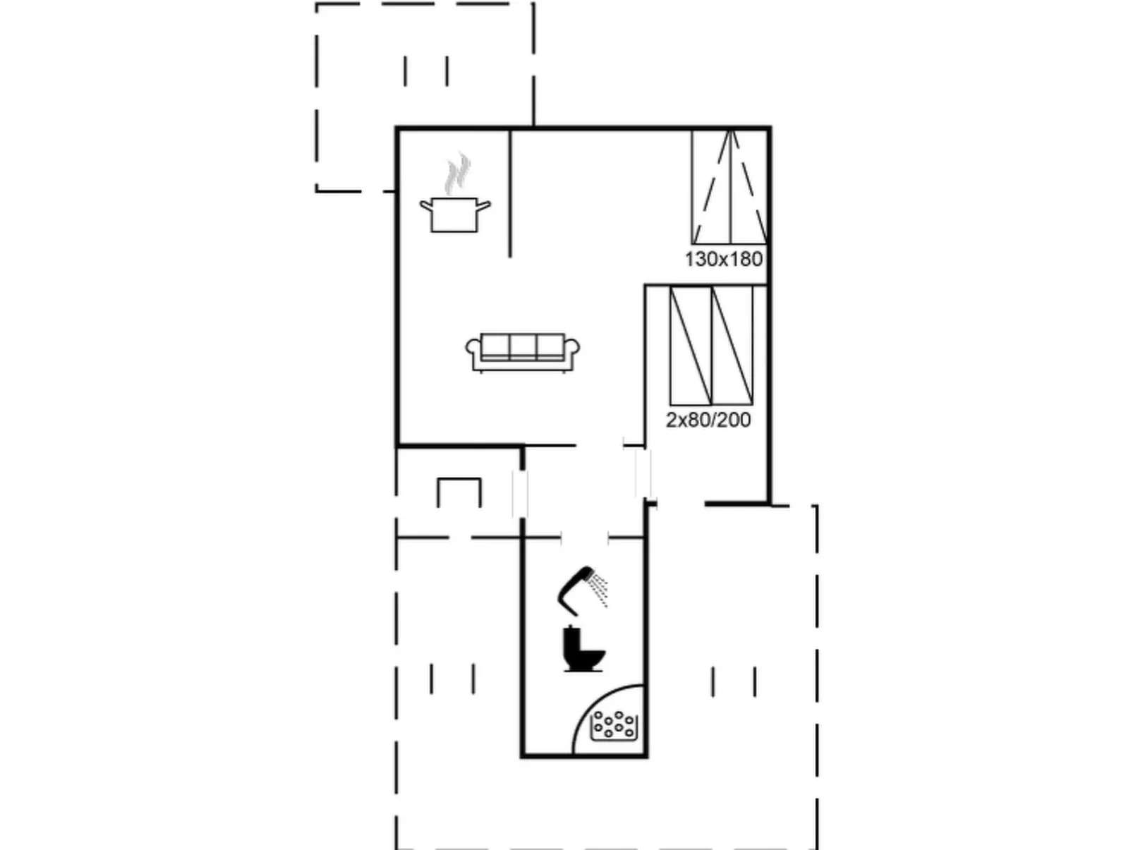 "Mortensen" - 350m from the sea-Dedans