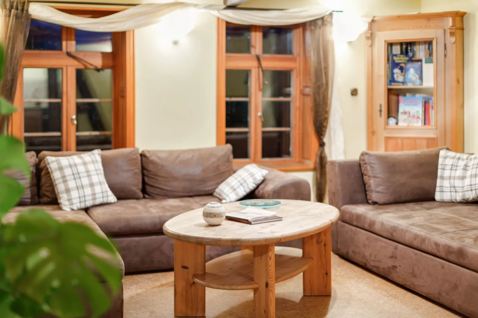 Ferienwohnung auf dem Biobauernhof-Wohnzimmer