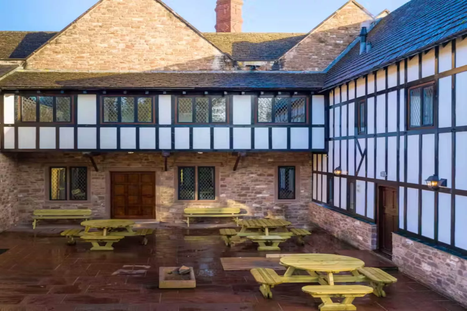 Manor on the Monnow-Terrace balcony